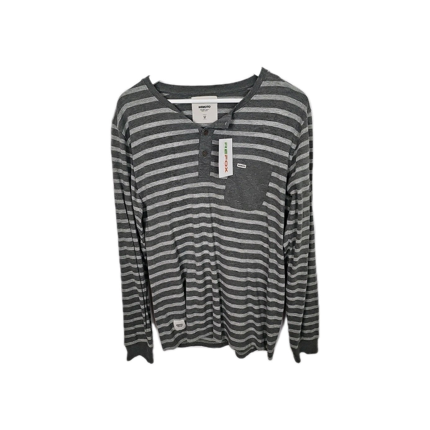 EK9213 Herrenshirt Wemoto Gr.M Grau Gestreift0