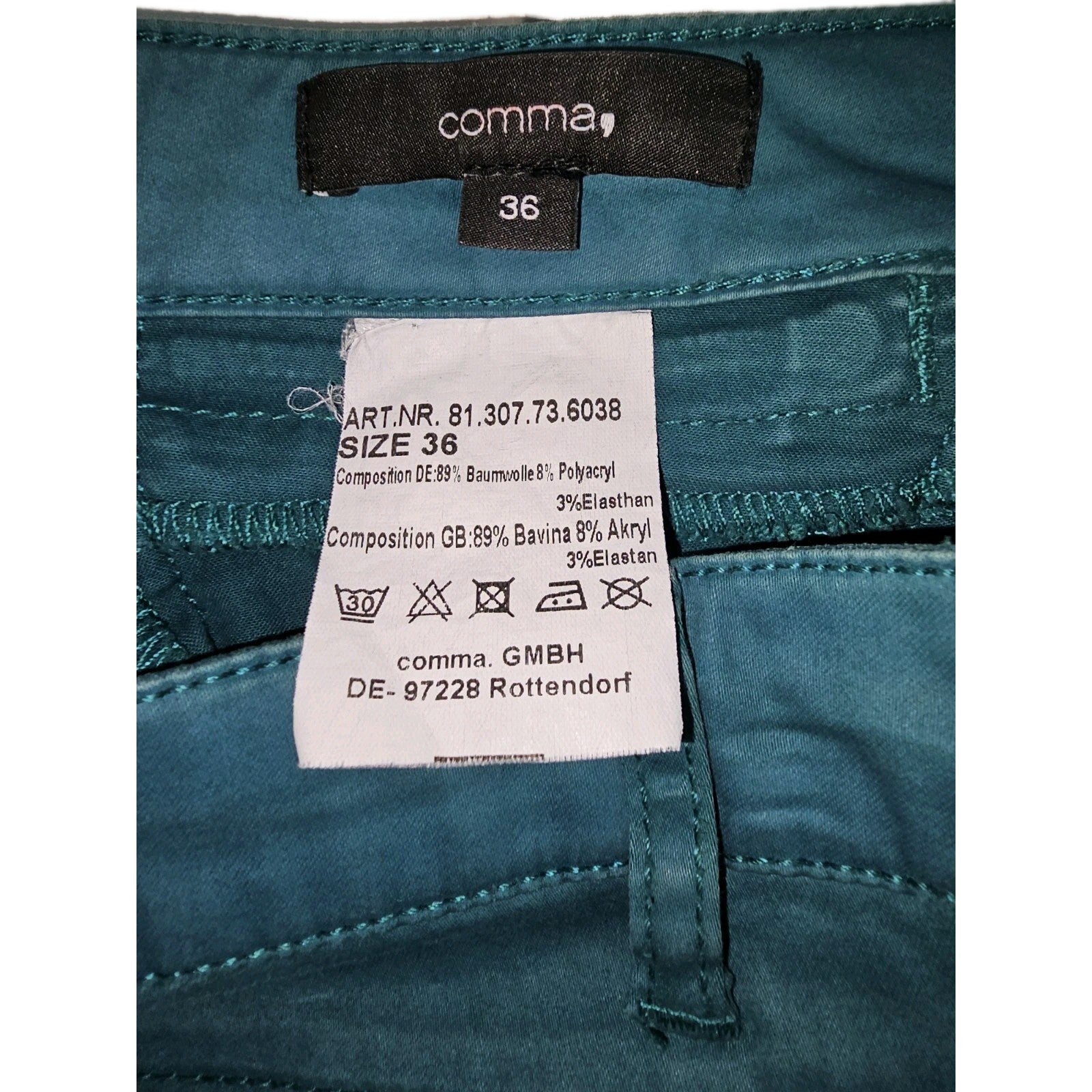 EK11141 Damen Hose von Comma, Türkis, Gr.362