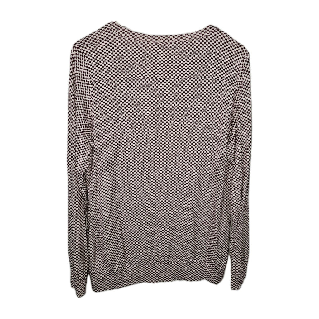 EK8795 Damen Langarmshirt, lila-weiß, Gr.L (Größentabelle)2