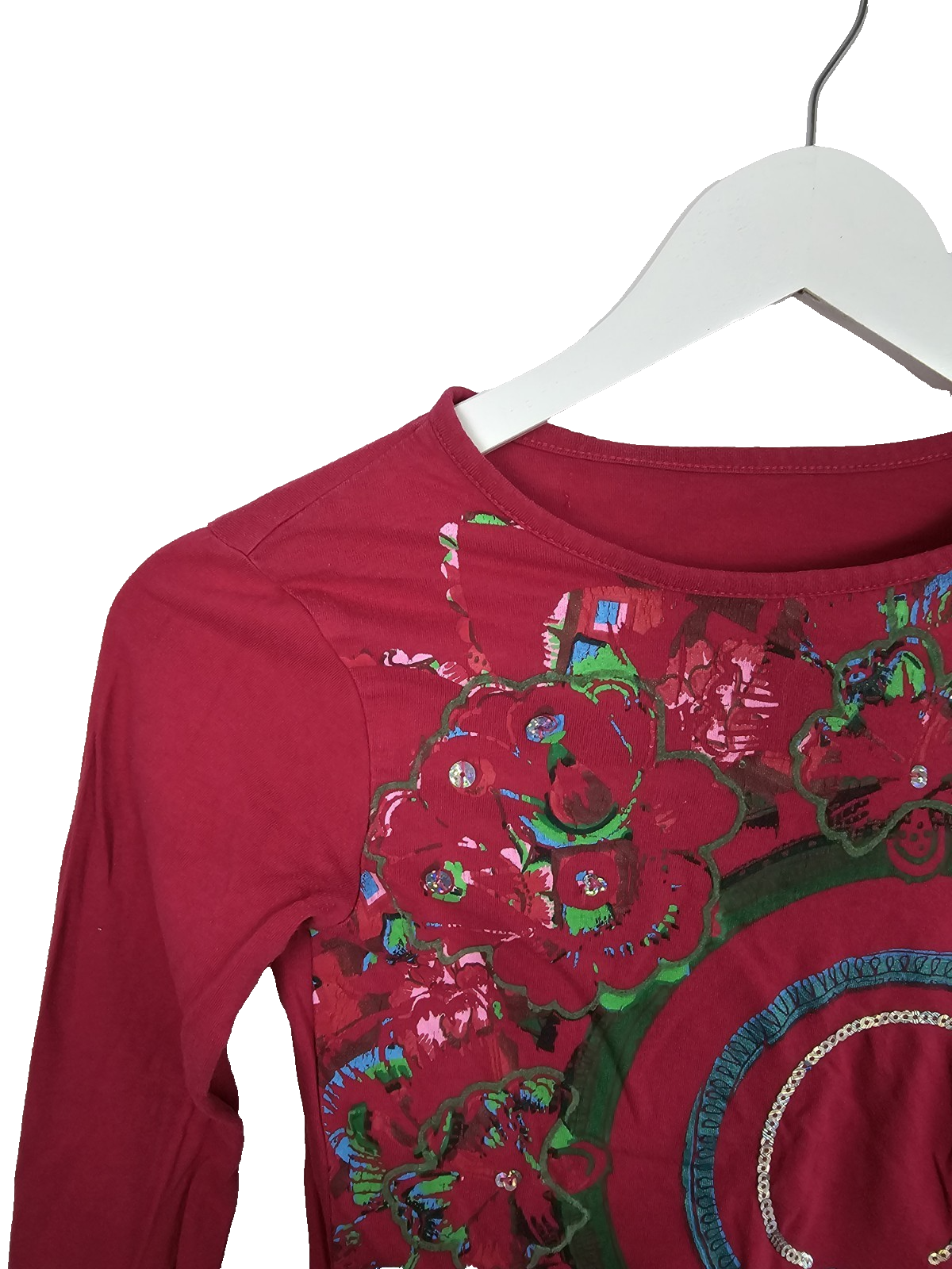 EK8331 Mädchen Sweatshirt von Desigual, Pink, Gr. 1401