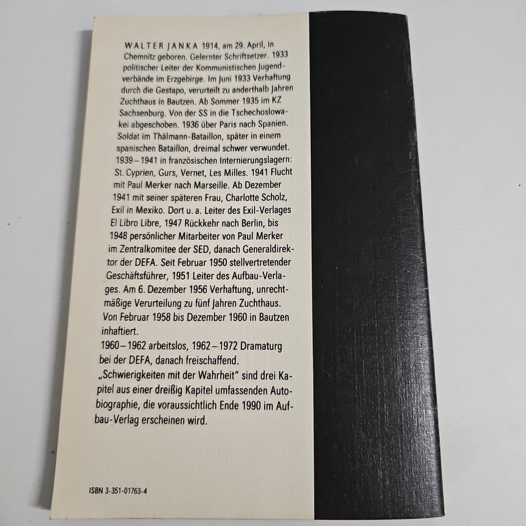 EB2257 Schwierigkeiten mit der Wahrheit - Walter Janka1