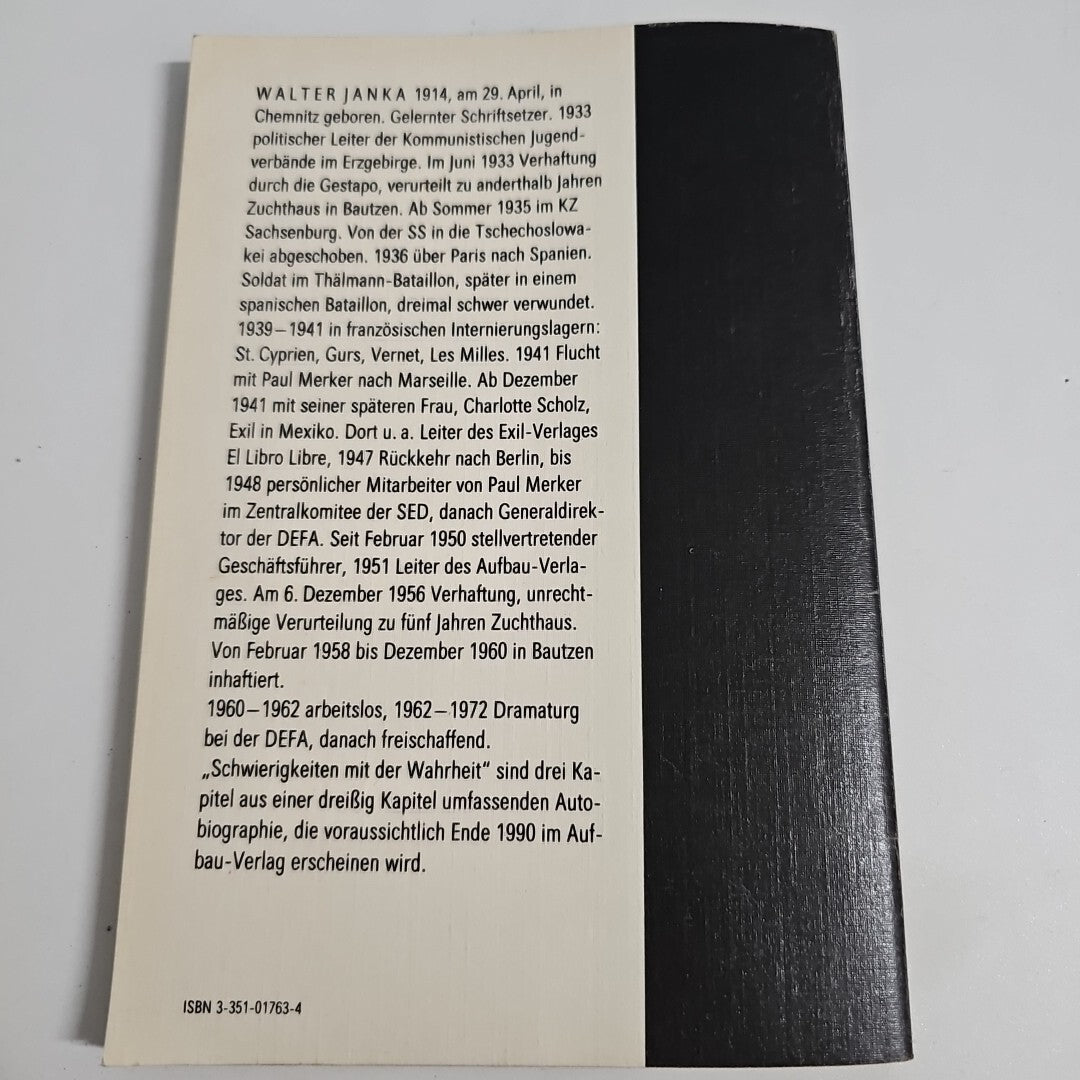 EB2257 Schwierigkeiten mit der Wahrheit - Walter Janka1