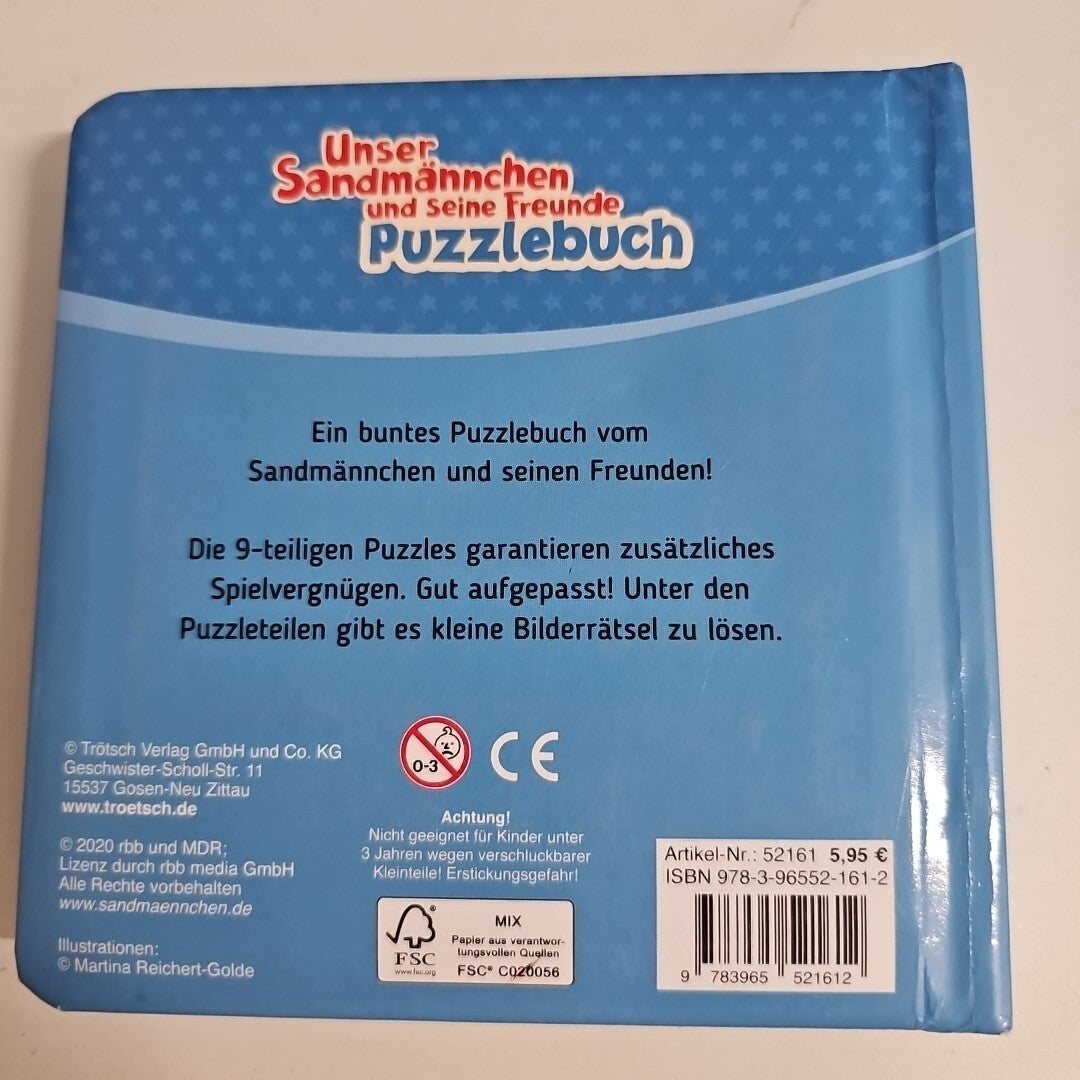 EB2095 Trötsch Unser Sandmännchen Puzzlebuch mit 4 Puzzle Sandmann von Trötsch2