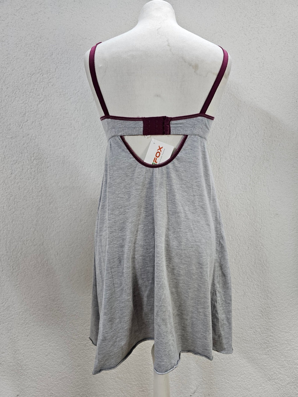 EK4483 Damen Nachtkleid von New Form, grau, Gr.80C5
