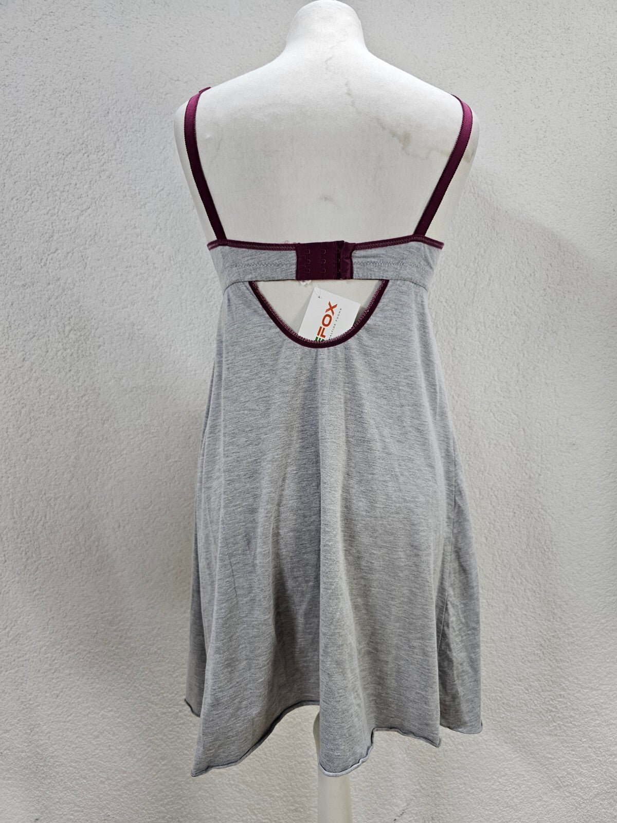 EK4483 Damen Nachtkleid von New Form, grau, Gr.80C5