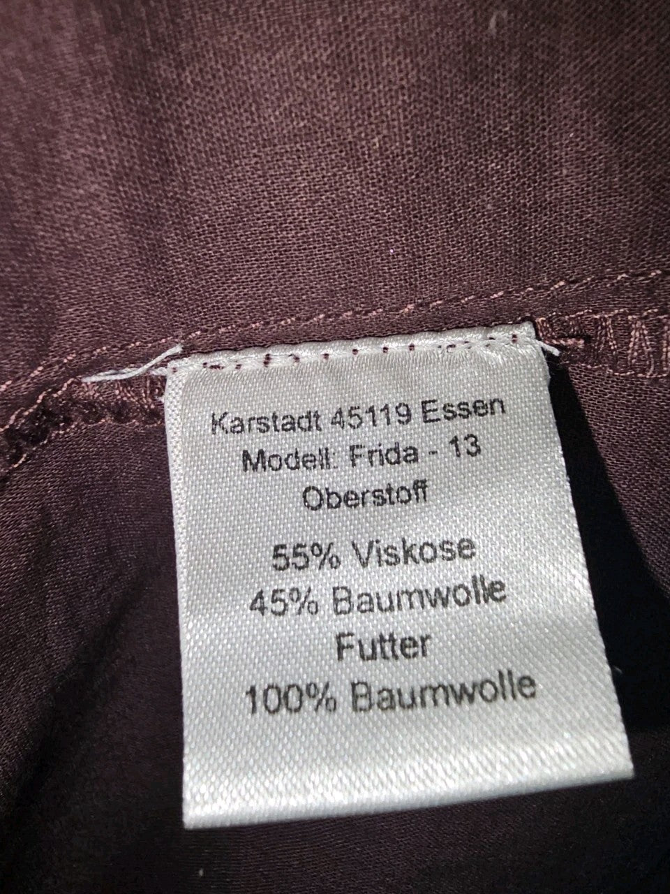 EK10121 Damen Kleid, braun, Gr.L ( Größentabelle)2