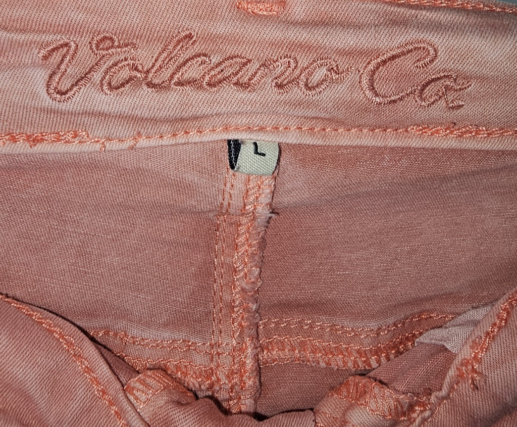 EK7576 Damen Jeans von Volcano Co, rot. Gr.L2