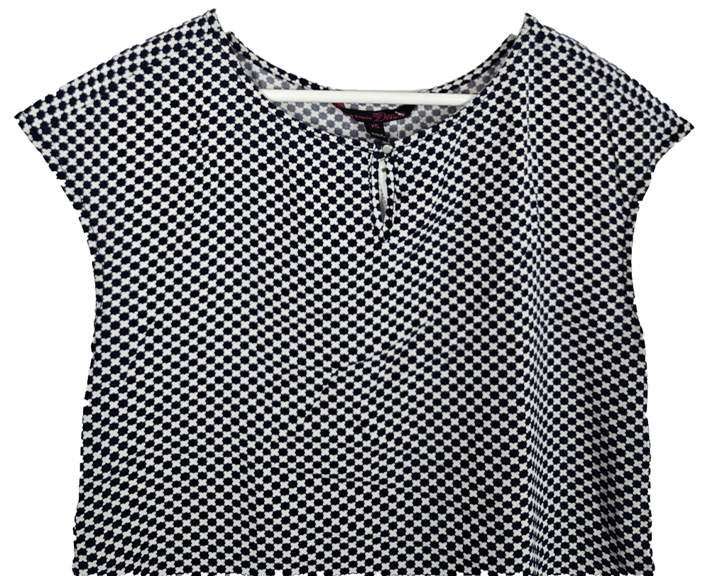 EK8380 Damen Bluse von Tom Tailor, Blau/weiß, Gr. XS1