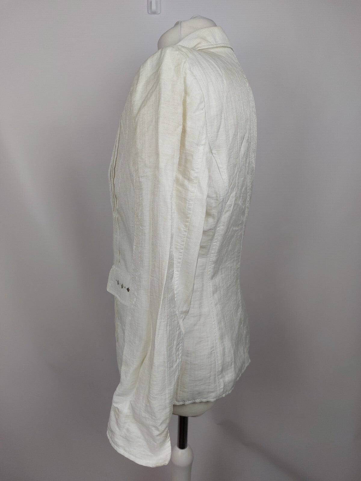 EK4980 Damen Blazer von Bexleys, glitzernd weiß, Gr. 384