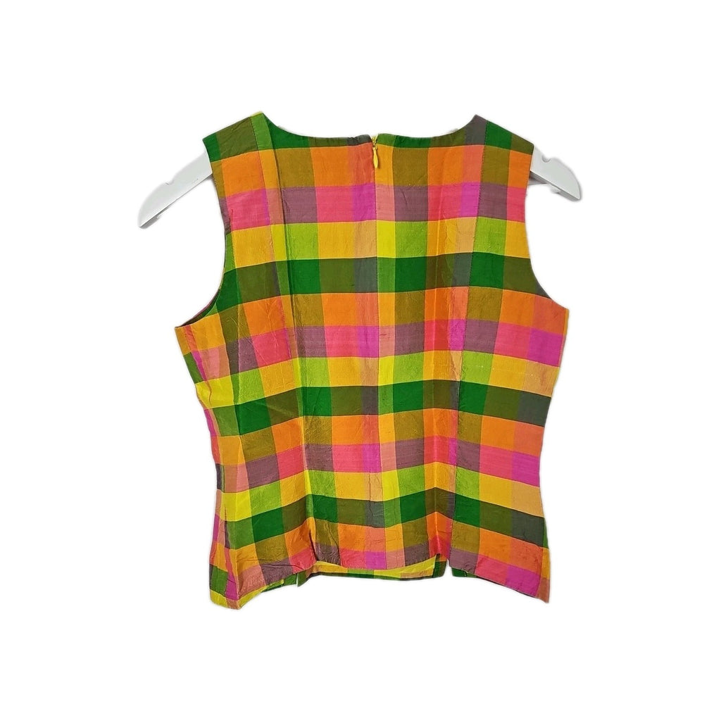 EK9141 Damenweste Jacqueline De Young Collection Gr.36 Bunt Karriert2