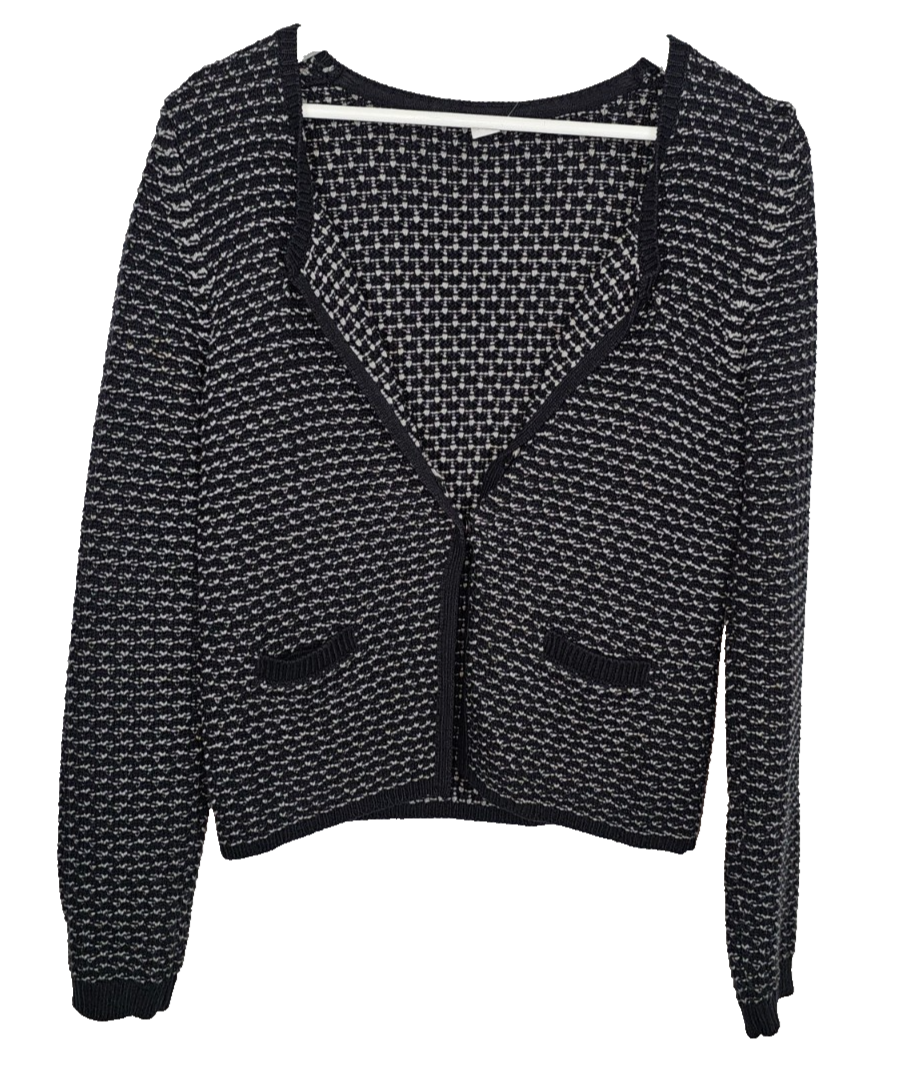 EK7680 Damen Strickjacke von S.Oliver, Schwarz/Weiß, Gr.360