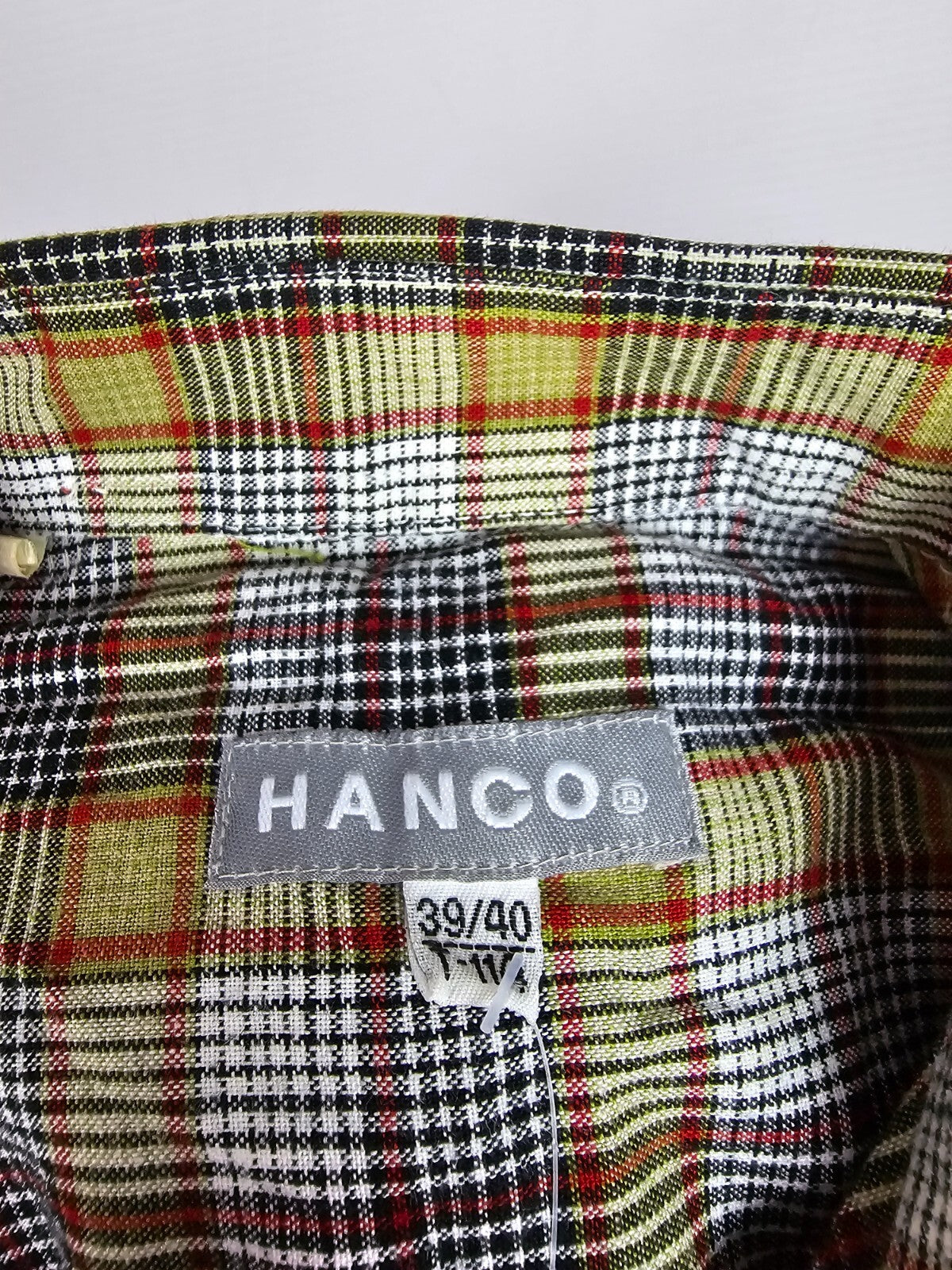 EK5419 Herren Hemd von Hanco, grün-rot-weiß-schwarz, Gr.M5