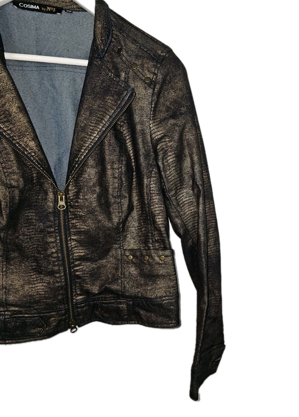 EK7403 Damen Jacke von Cosima by No1, bronzefarbend, Gr.382
