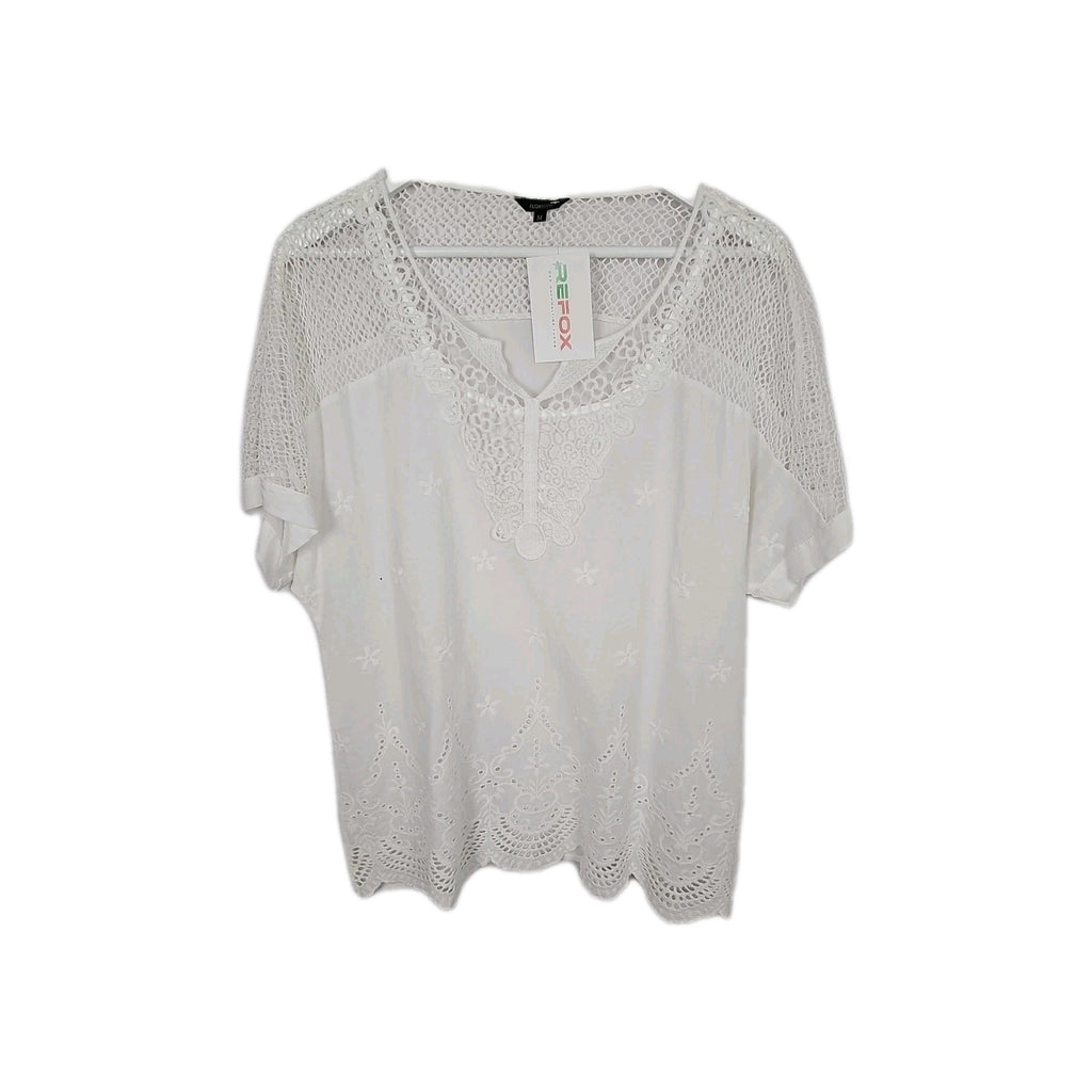 EK9800 Damen T-Shirt Floryday Gr.M Weiß0