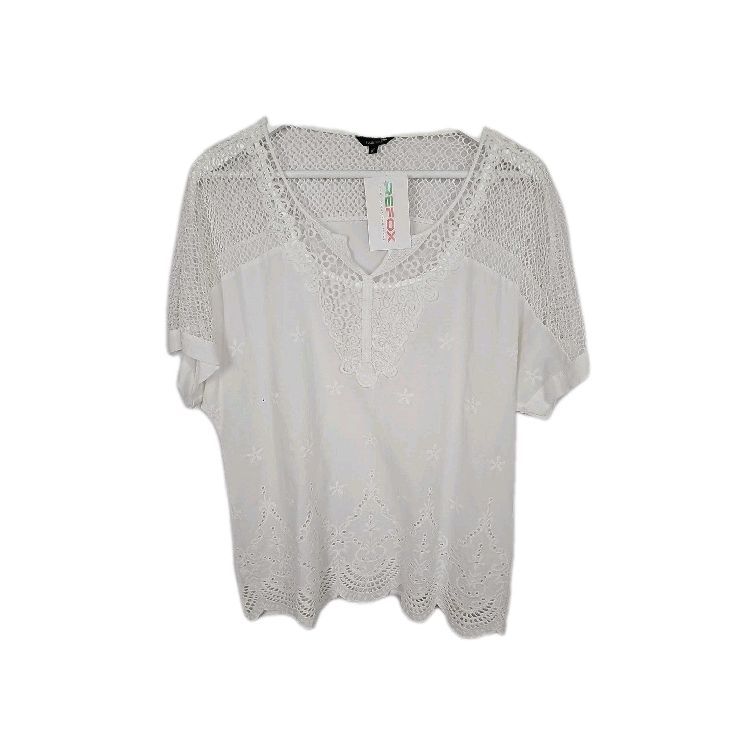 EK9800 Damen T-Shirt Floryday Gr.M Weiß0
