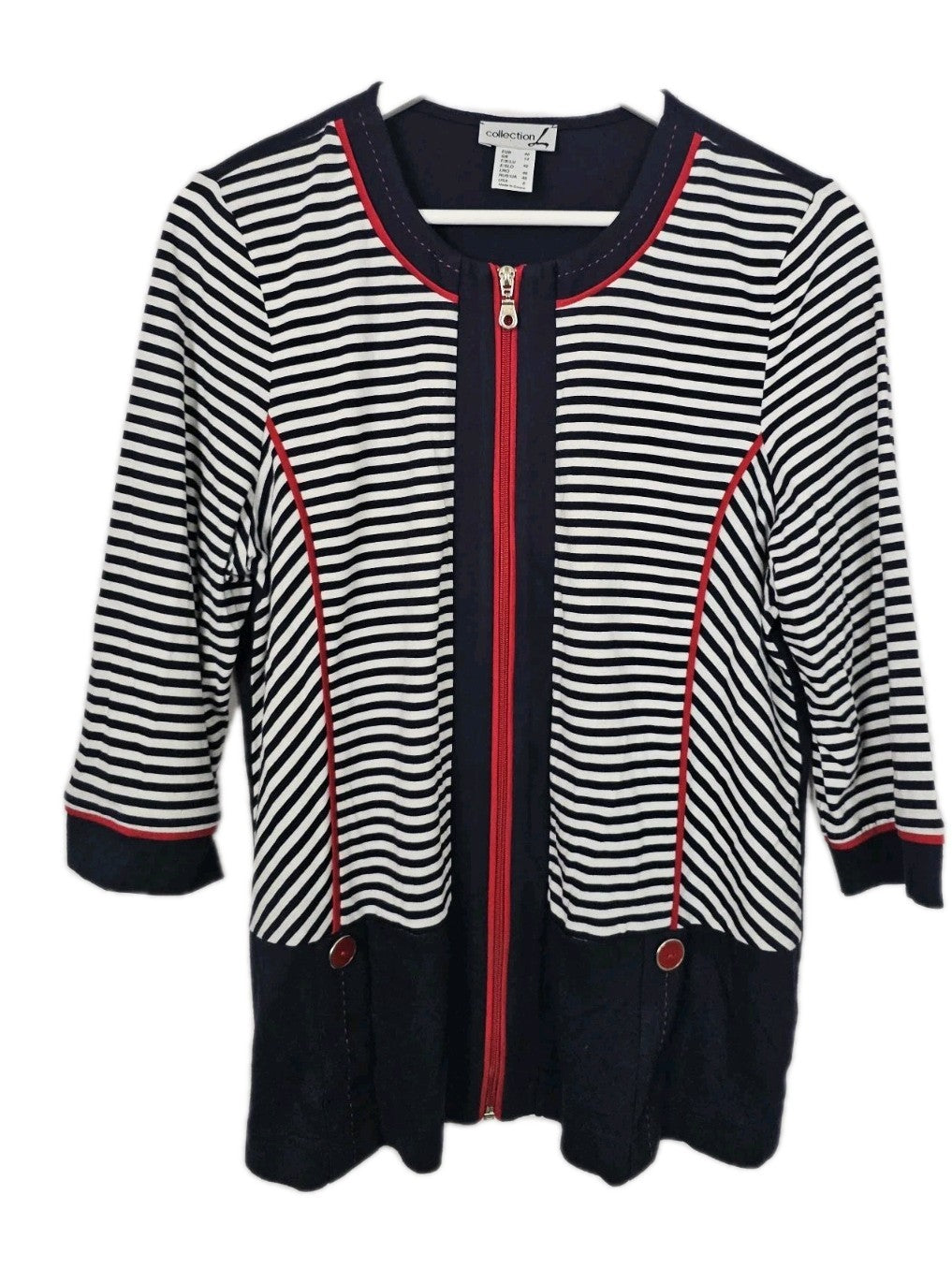 EK9328 Damen Strickjacke von CollectionL, Mehrfarbig,  Gr. 400