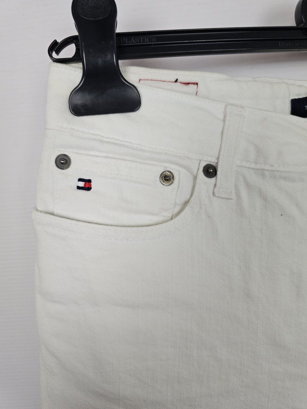 EK9091 Damen Jeans von Tommy Hilfiger, Weiß, Gr. 28/342
