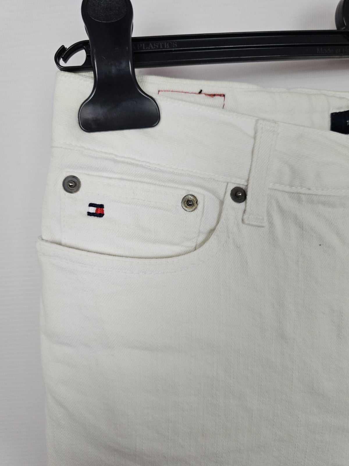 EK9091 Damen Jeans von Tommy Hilfiger, Weiß, Gr. 28/342
