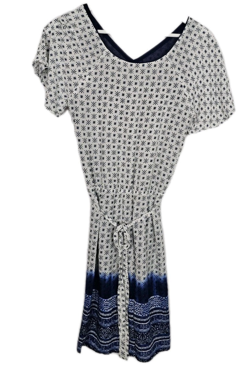EK9523 Damen Kleid von Esprit, Weiß/Blau, Gr. 340