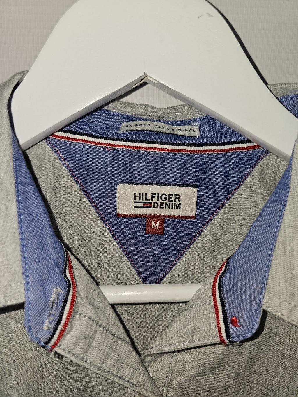 EK9101 Herren Hemd von Hilfiger Denim, Grau, Gr. M2