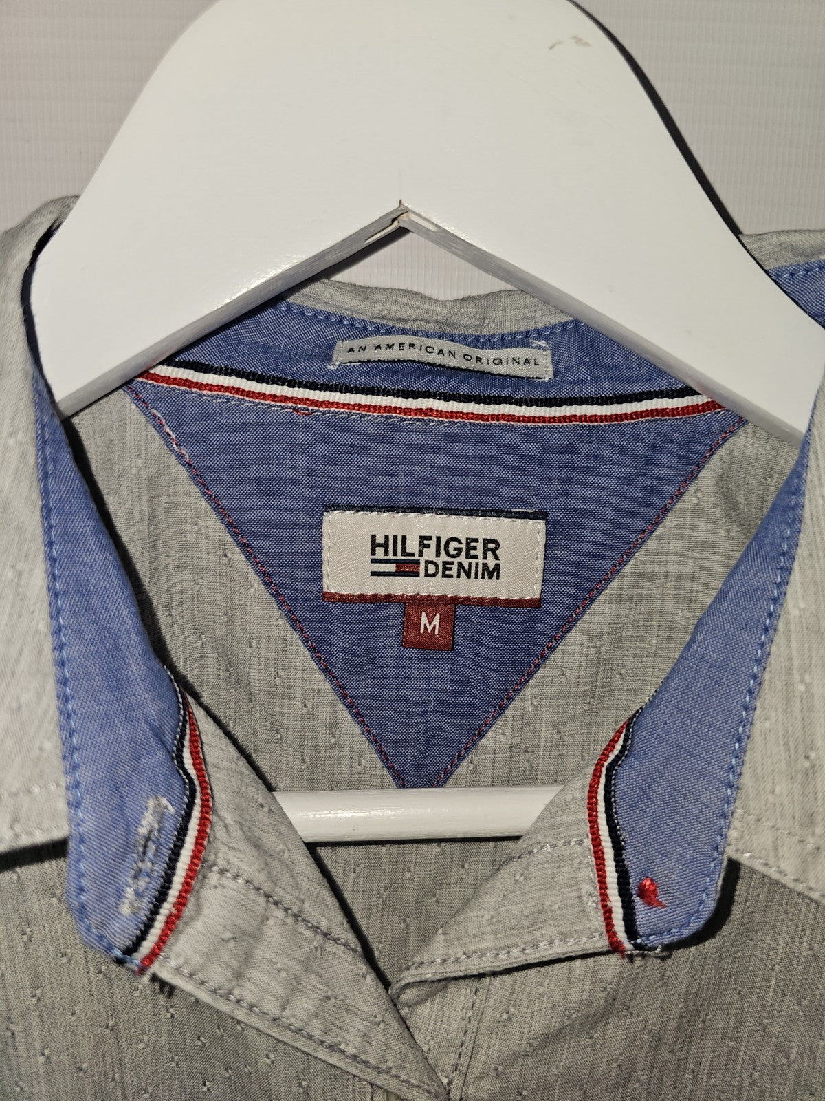 EK9101 Herren Hemd von Hilfiger Denim, Grau, Gr. M2