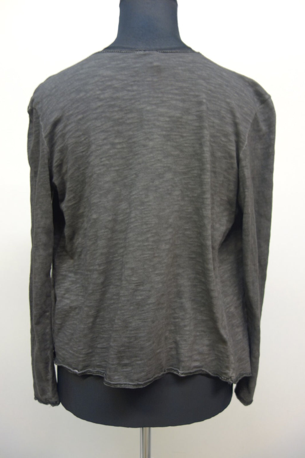 EK3138 Damen Cardigan von s.Oliver, grau, Gr. XS, offen3