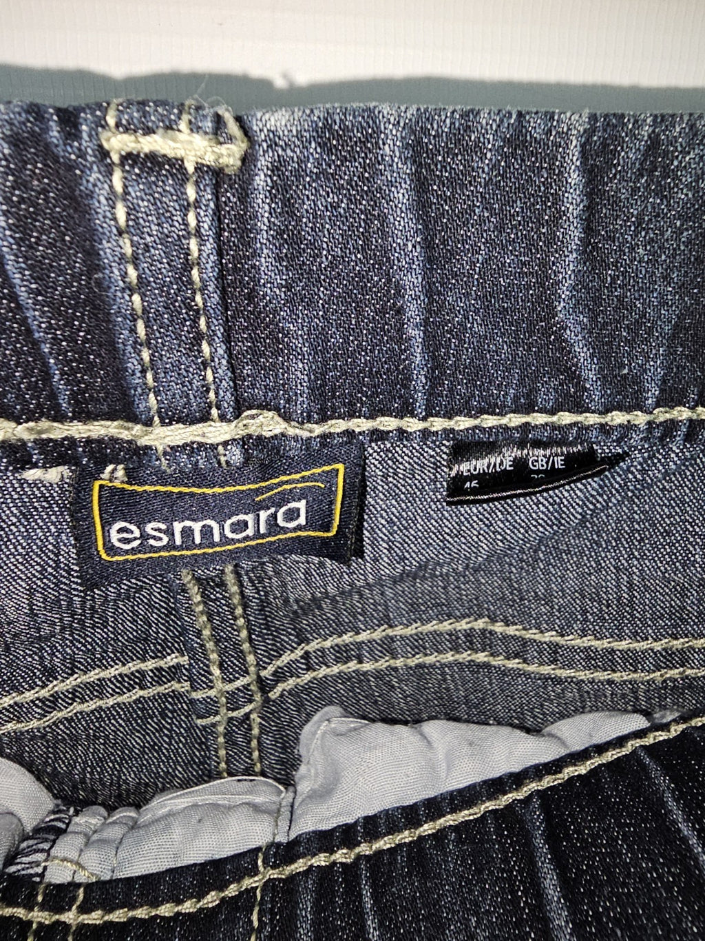 EK8957 Damen Capri Jeans von Esmara, Blau, Gr. 462
