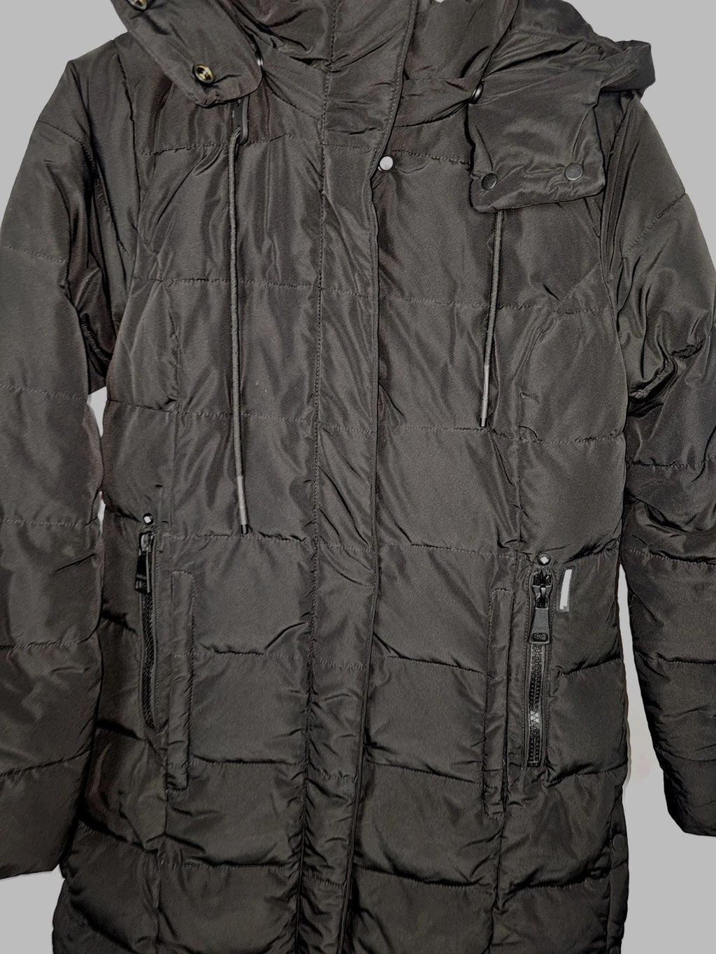 EK9394 Damen Winterjacke von KHUJOGENUINE, Schwarz, Gr. M1