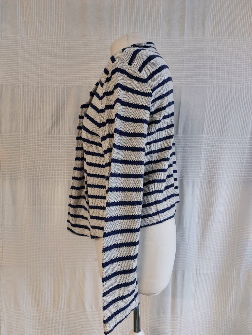 EK4290 Dame Strickjacke von Esprit, blau-weiß, Gr.XL1