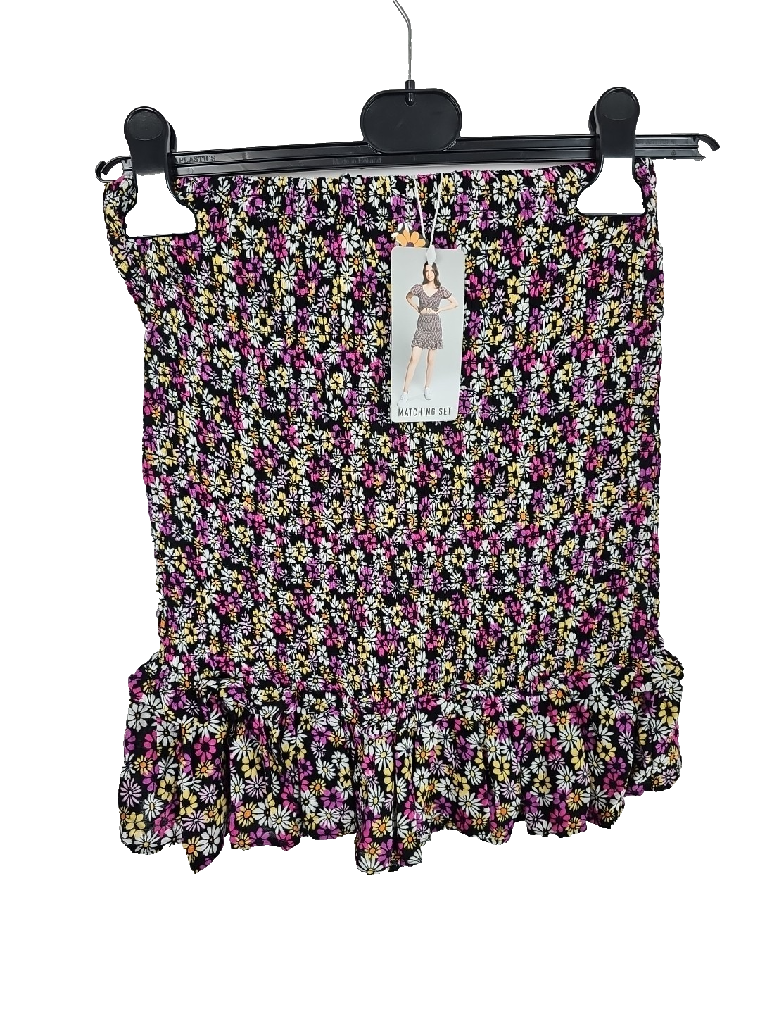 EK8269 Damen Rock Kurz FB Sister Gr.s Verschiedene Rosa Töne Blumenmuster0