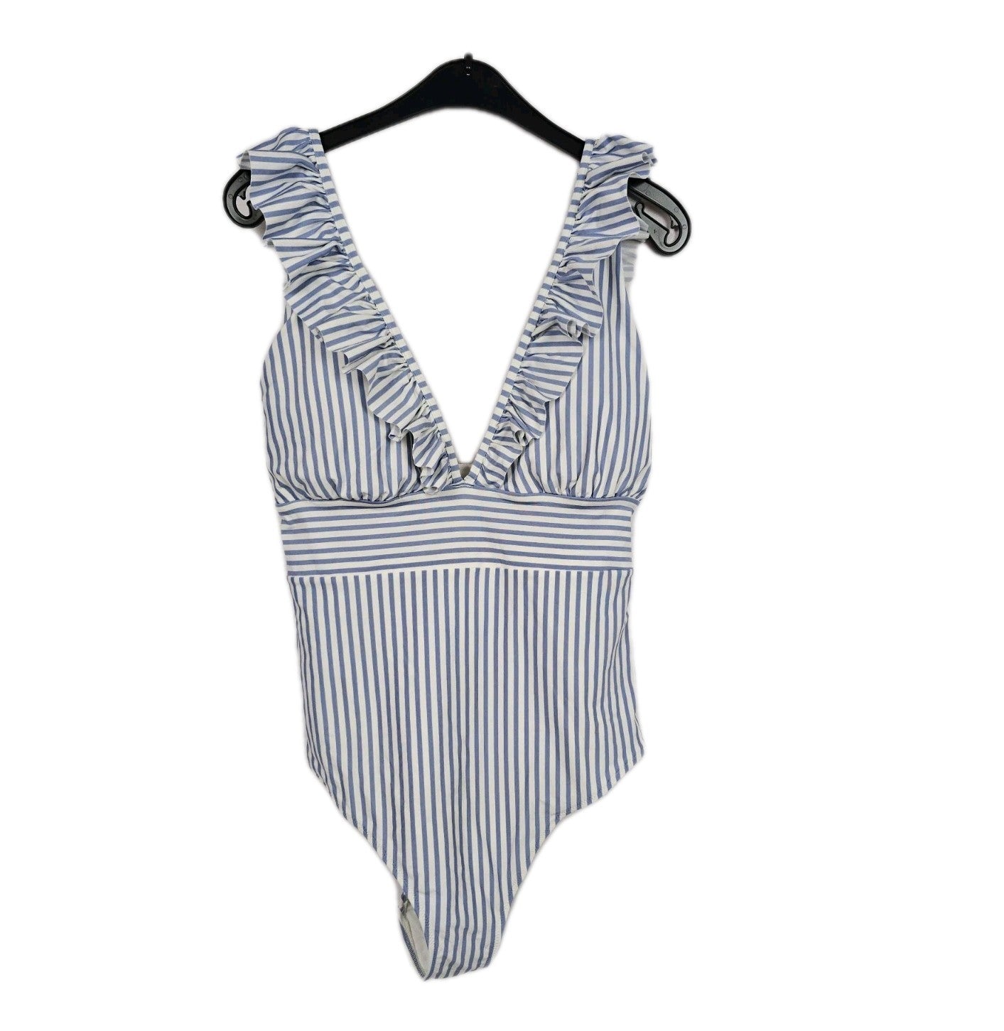 EK10530 Damen Badeanzug von H&M, Blau/Weiß, Gr. 400
