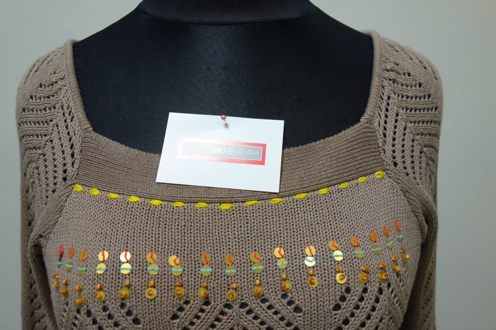 EK1712 Damen Pullover von Fransa, hellbraun, XL1
