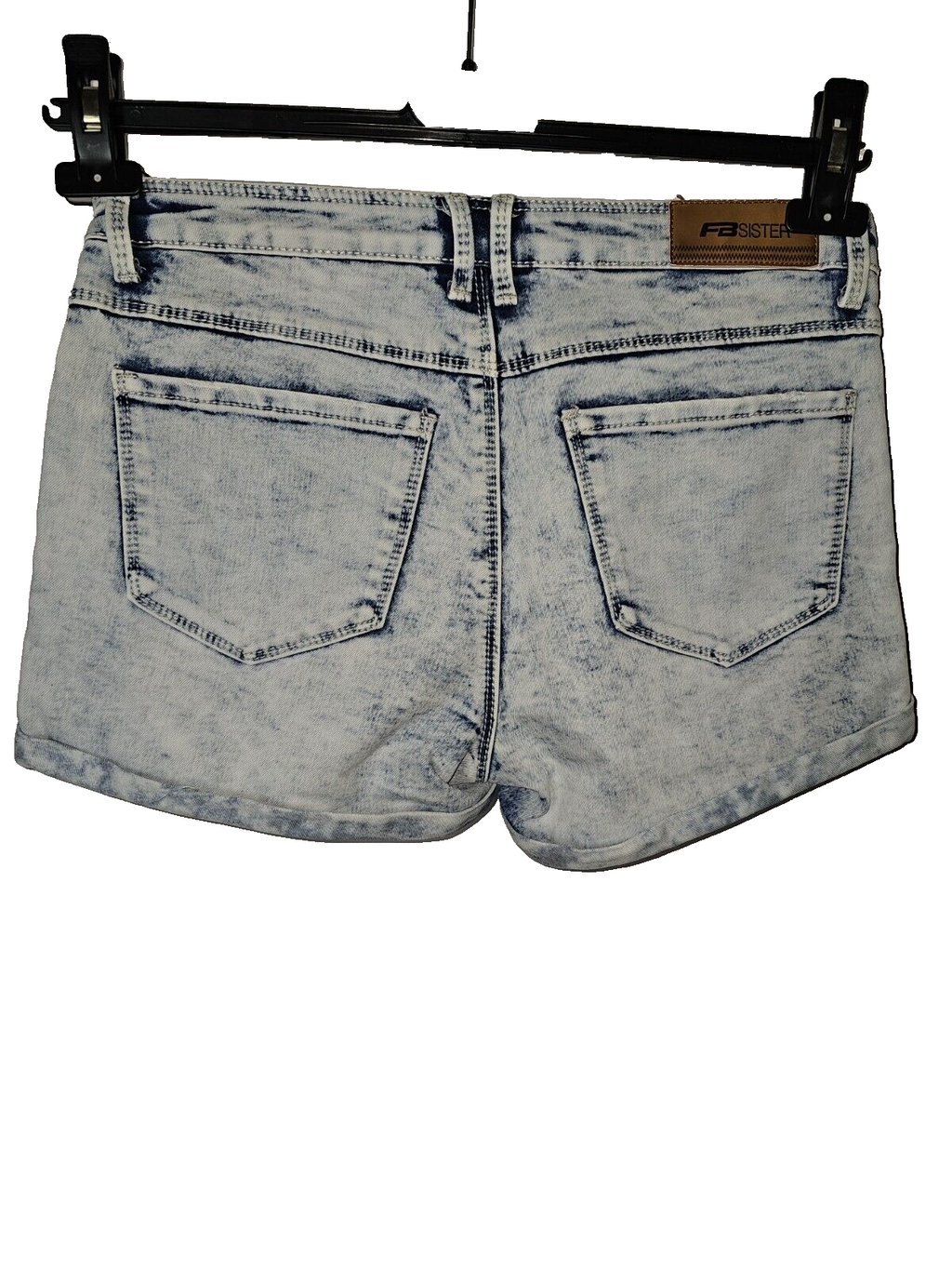 EK1238 Damen Shorts von FBsister, Weiß/blau, Gr.xs2