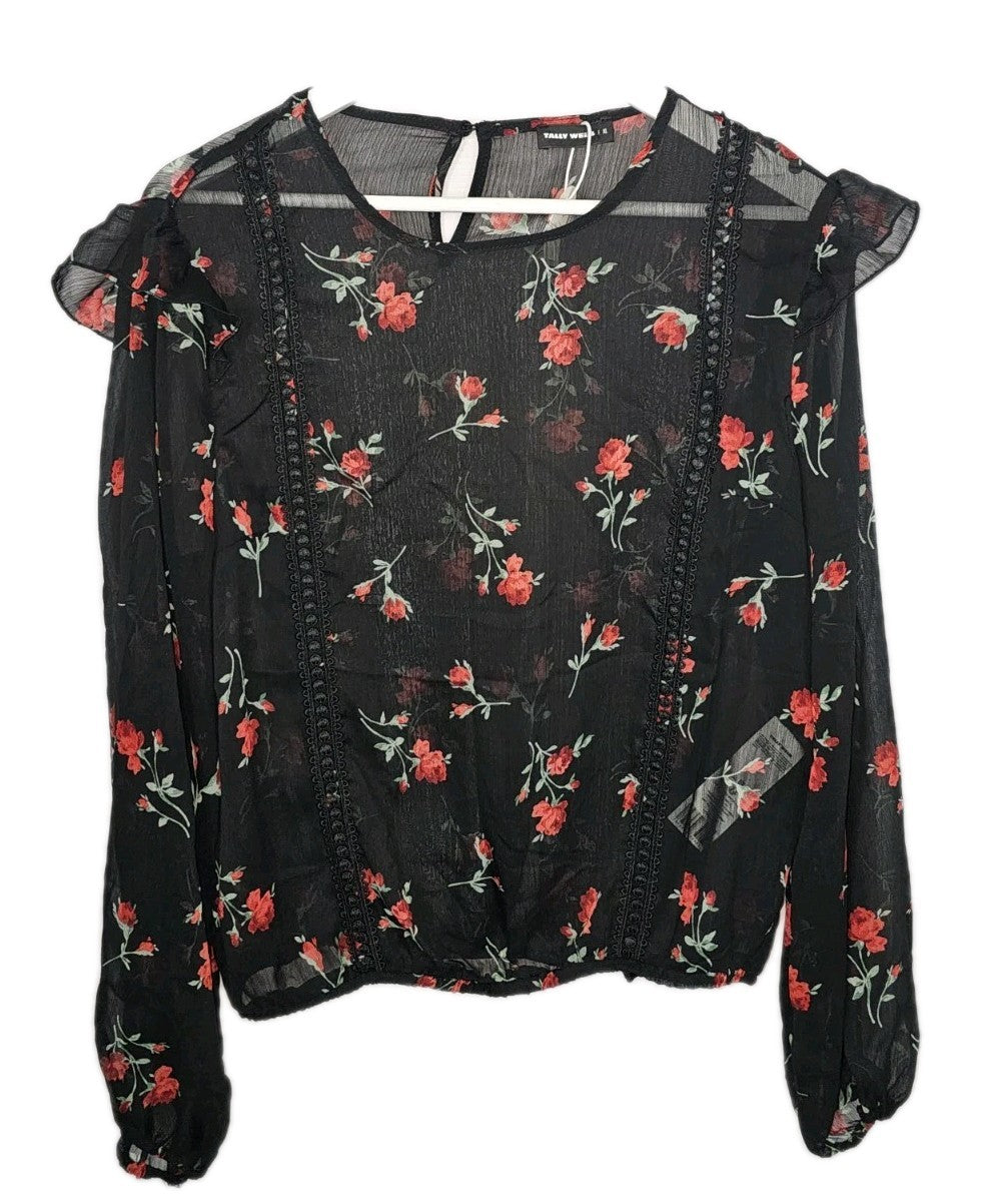 EK9050 Damen Bluse von Tally Weijl, Schwarz, Gr. XL0