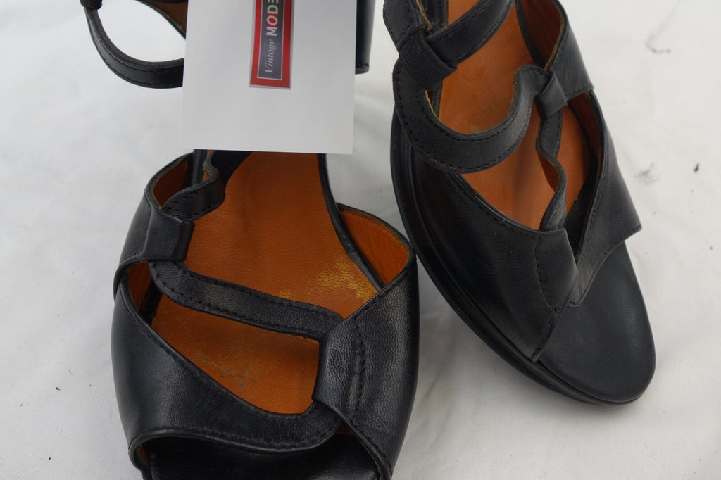 ES0482 Damen Sandalen von Kämpgen, schwarz, Gr. 391