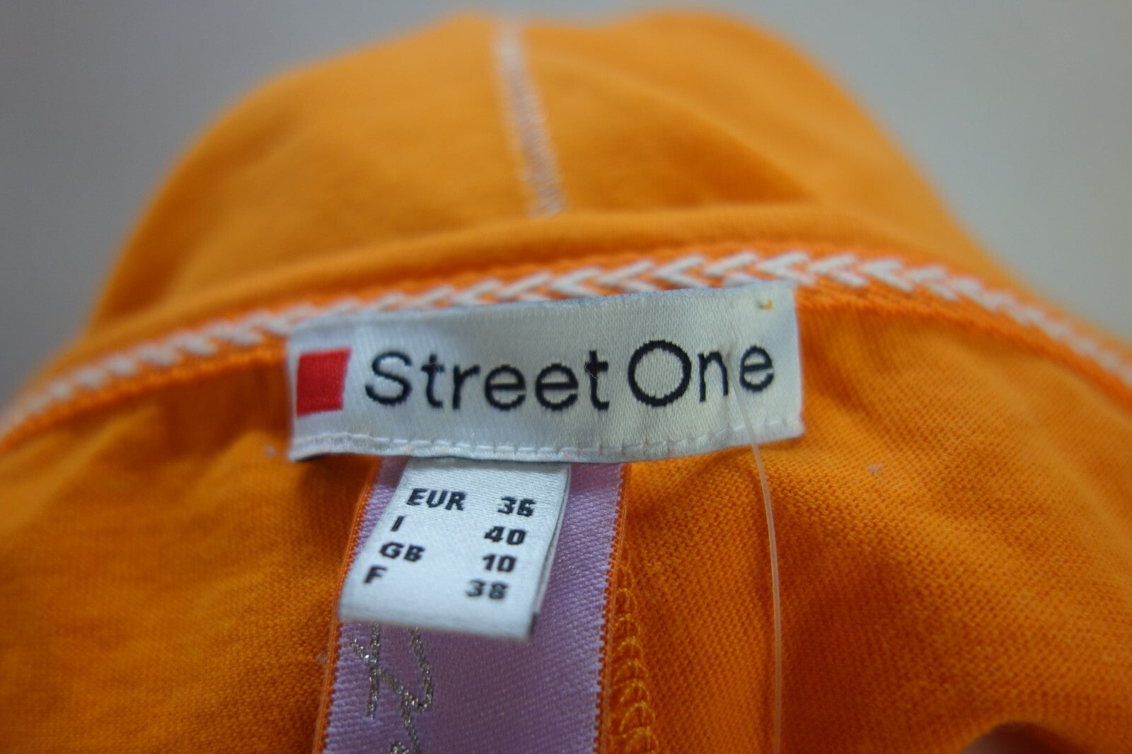 EK4076 Damen T-Shirt von Street One, orange, Gr. 364