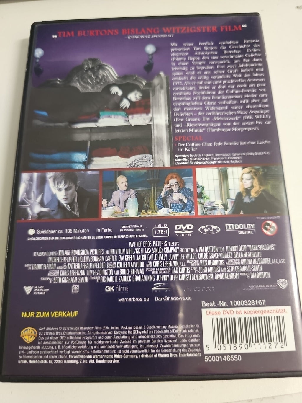 EB 999 Dark Shadows von Tim Burton | DVD | Zustand sehr gut1
