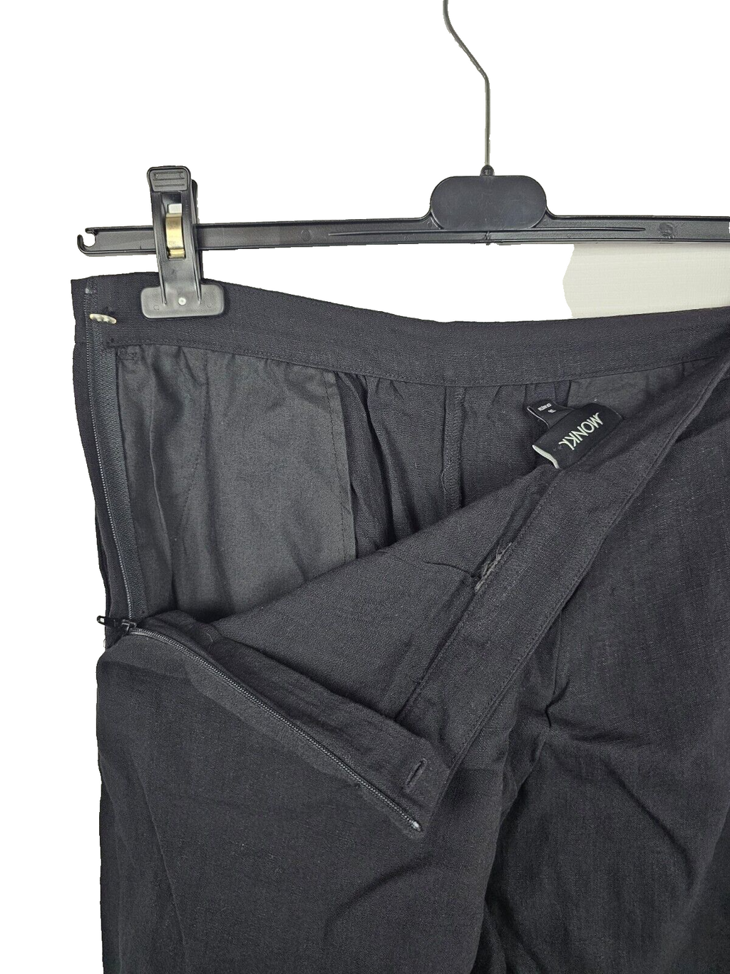 EK6644 Damen Stoff Hose von MONKL, schwarz, Gr.362