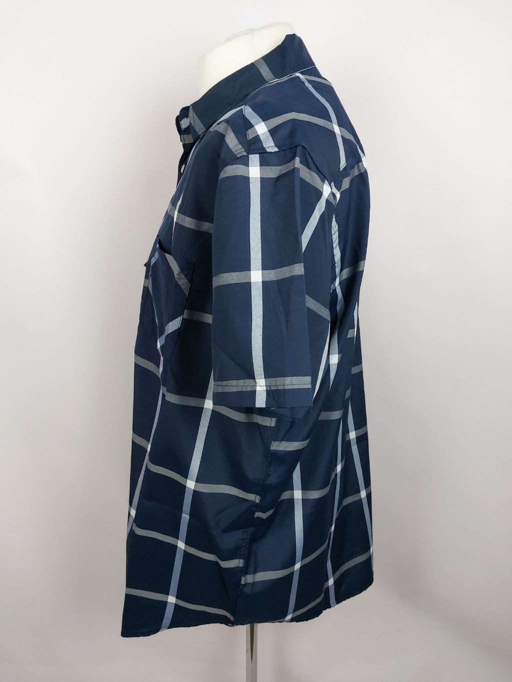 EK4347 Herren Hemd von Identoc, blau kariert, Gr. 2XL3