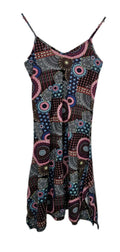 EK9519 Damen Kleid, Mehrfarbig, Gr. Ca. S0