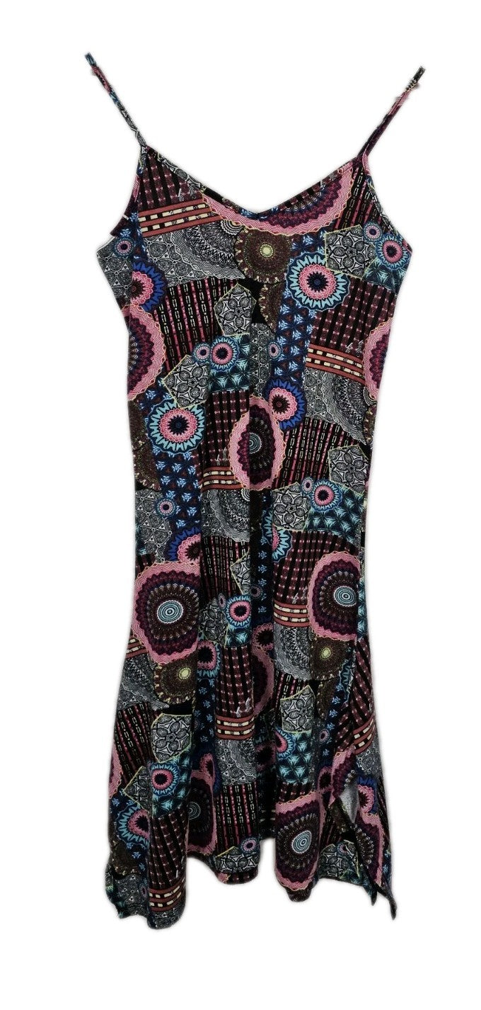 EK9519 Damen Kleid, Mehrfarbig, Gr. Ca. S0