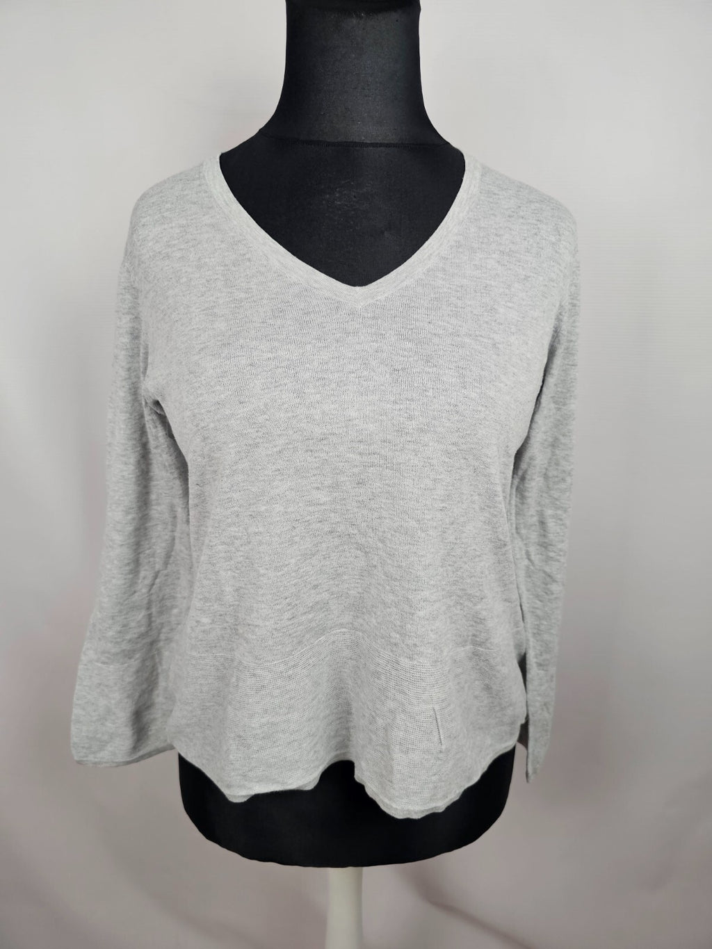 EK3545 Damen Langarmshirt von edc, grau, Gr. XL0
