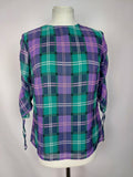 EK4604 Damen Bluse von Mohito, grün/lila, kariert, Gr. 360