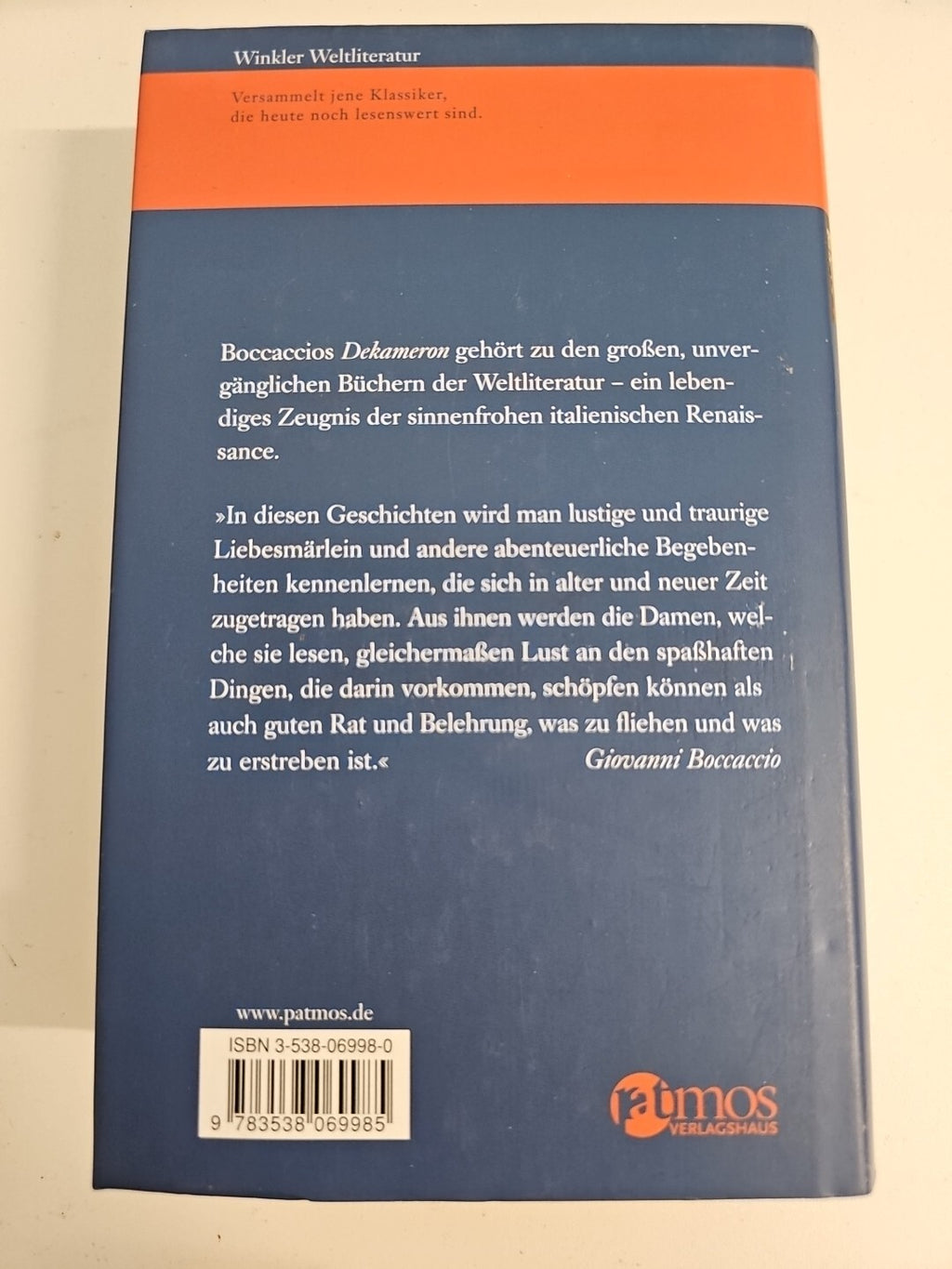 EB580 Das Dekameron von Giovanni Boccaccio | Buch 1