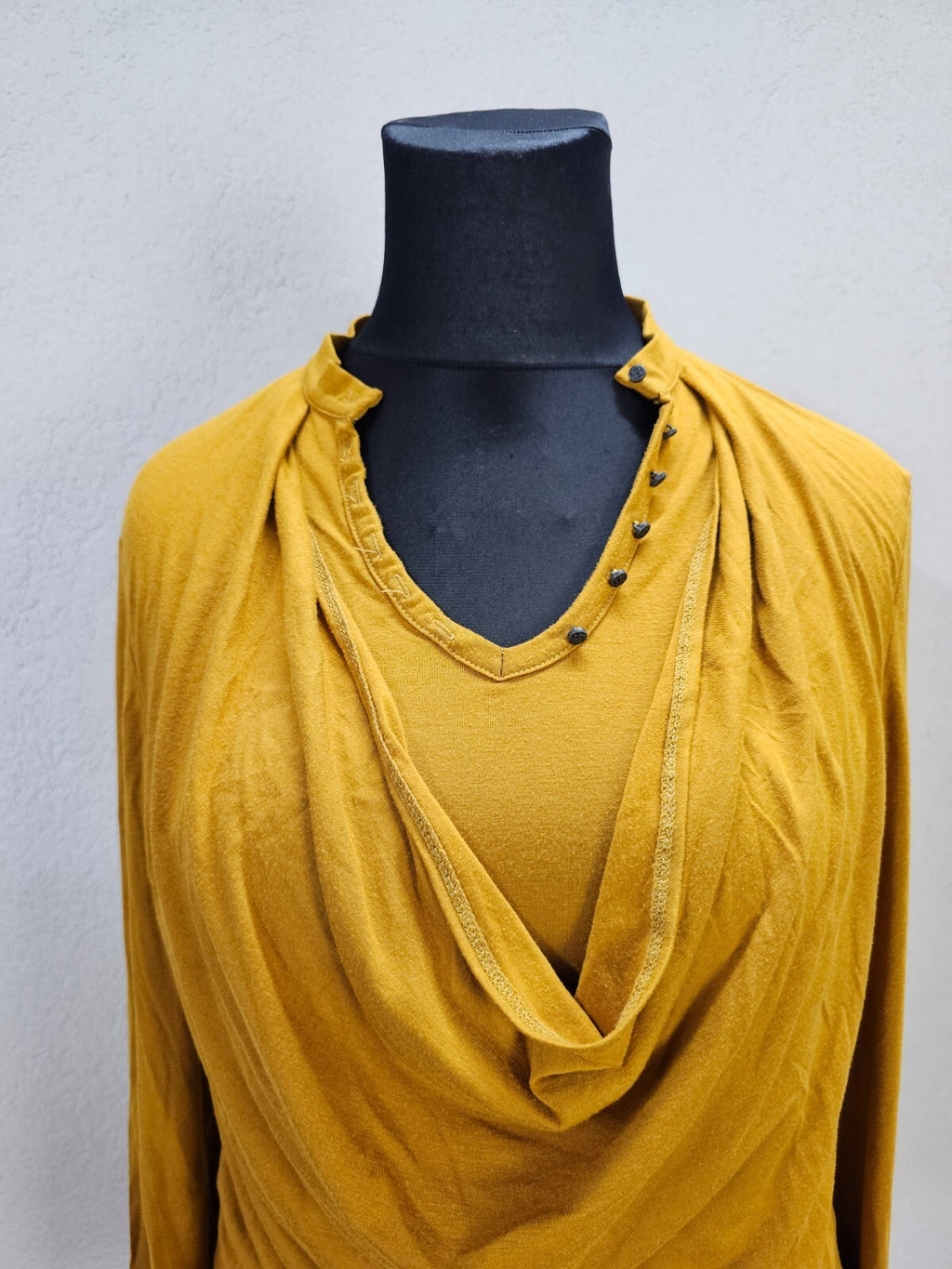 EK6078 Damen Langarmshirt von Khujo, ocker, Gr. XL1