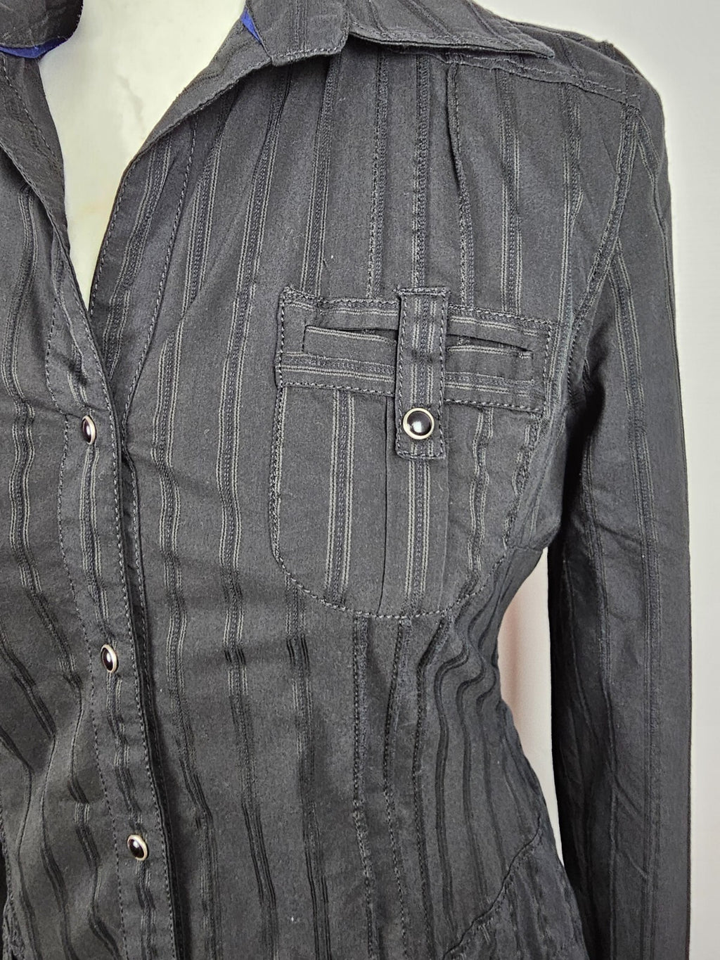 EK2523 Damen längere Bluse von s.Oliver, schwarz, Gr. 383