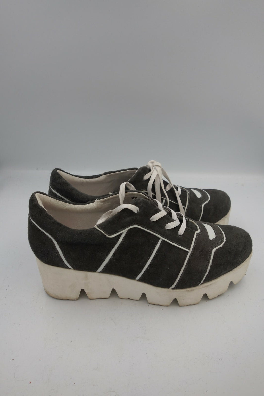 ES0040 Damen Schuhe mit Plateau von Gerry Weber, grau, Gr. 403