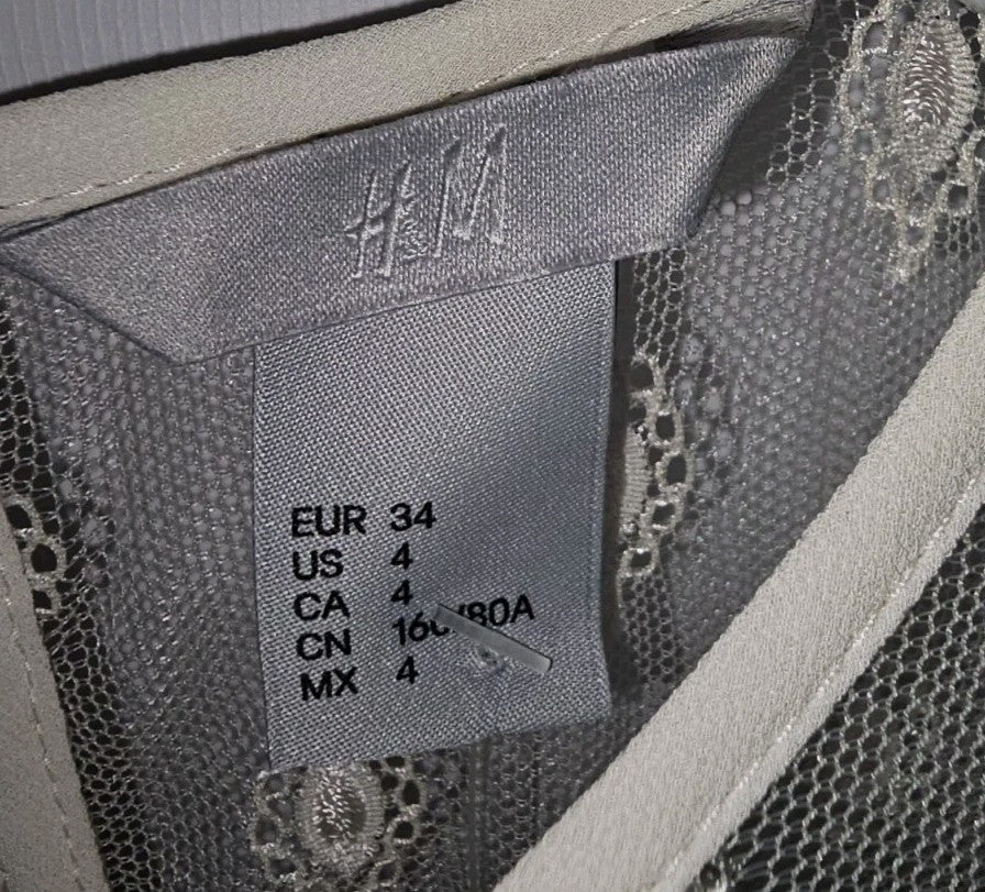 EK9569 Damen Kleid H&M Gr.34 Rosa1