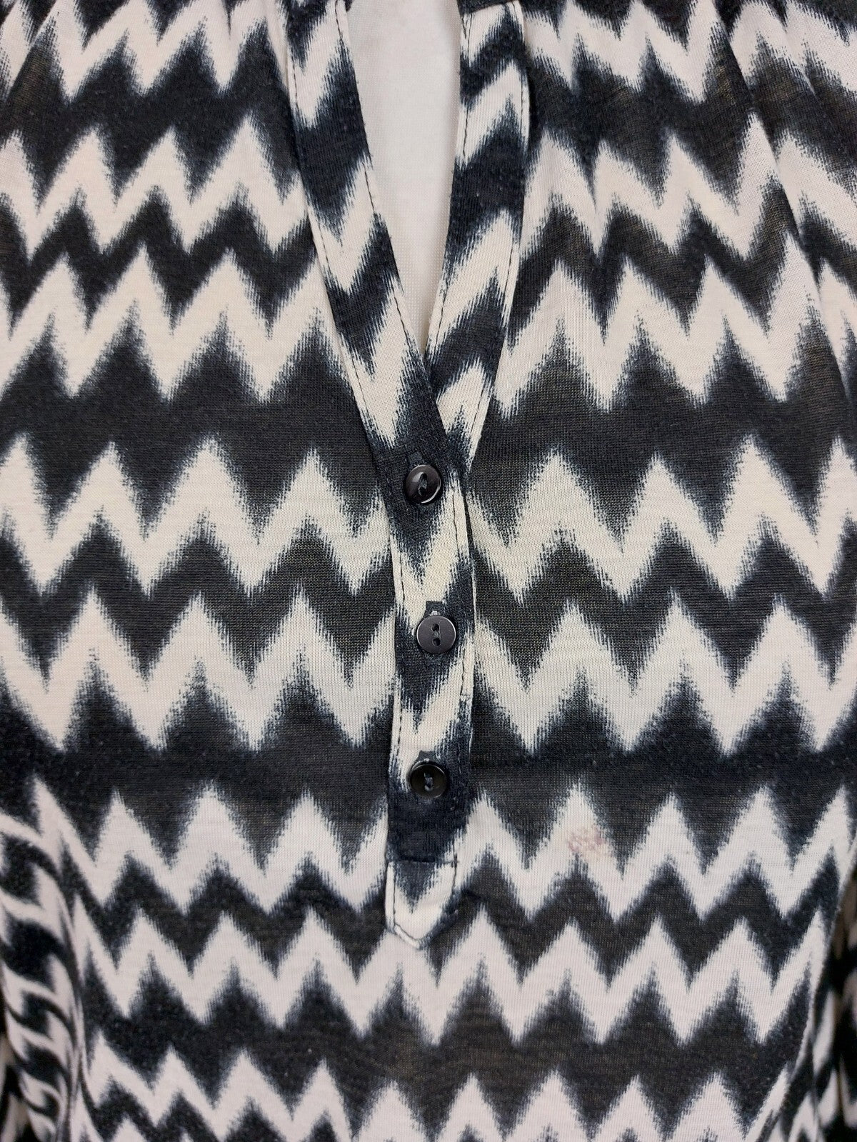 EK5054 Damen Bluse von H&M, schwarz-weiß, Gr.XS2