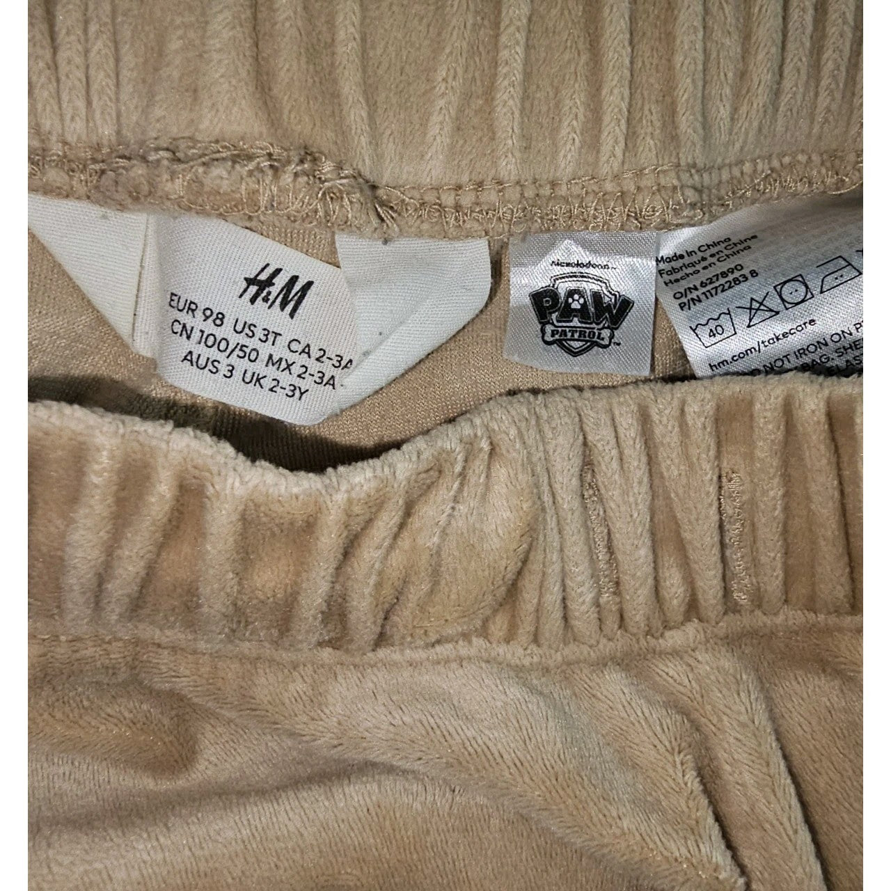 EK11342 Kinder Hose von H&M, Braun, Gr. 983